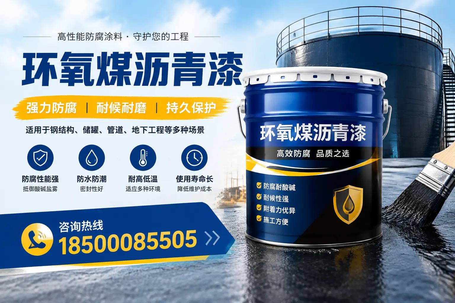环氧煤沥青漆在工业中的应用,金华企业的选择